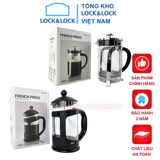 Bình pha cafe pháp lock&lock french press 800ml llg018 llg019