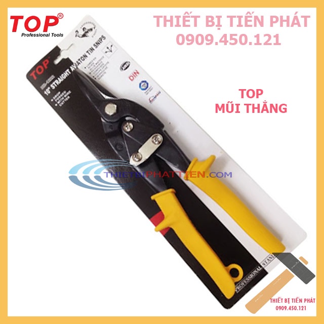 [CHÍNH HÃNG] Kềm, Kìm, Kéo Cắt Tôn TOP 10'' 250mm Full Size Mũi Thẳng, Cong Trái, Cong Phải Thép CR-V Nhập Khẩu
