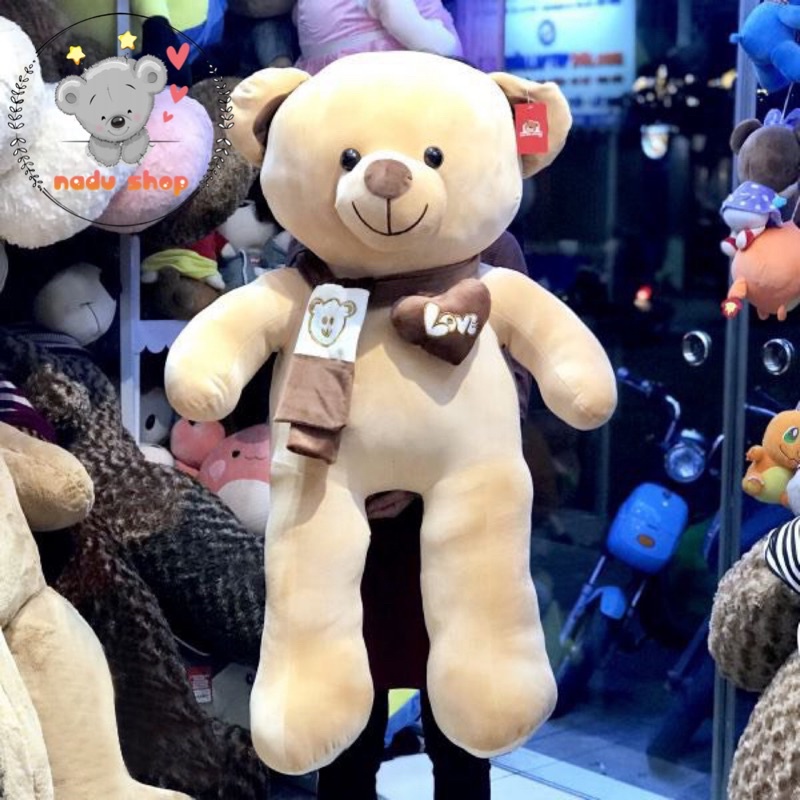 Gấu Bông Teddy Quàng Khăn 1m