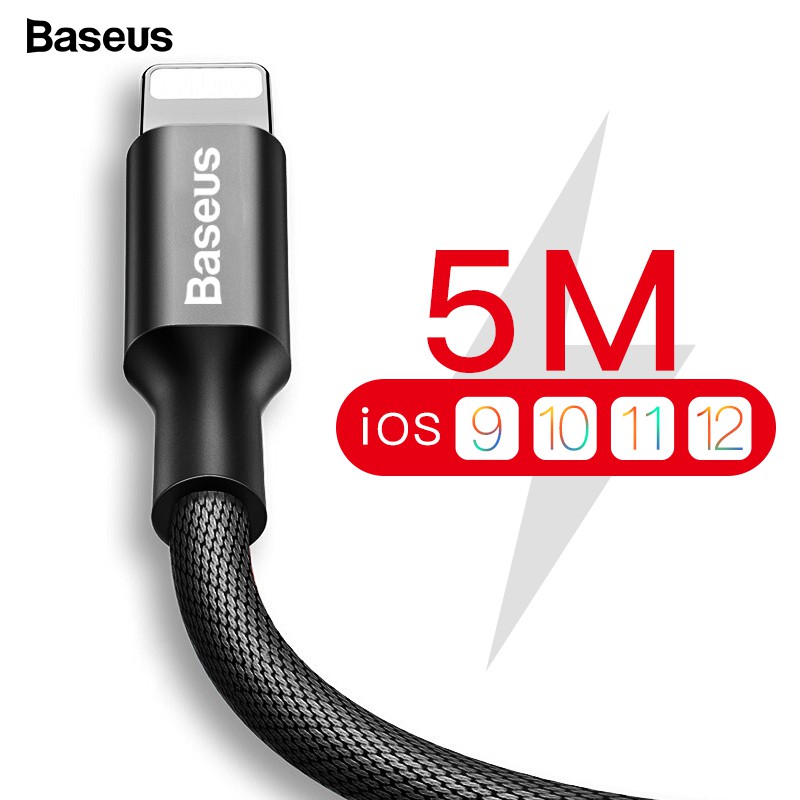 Dây cáp sạc / truyền dữ liệu Baseus USB cho IPhone 11 pro Max XS Max XR X 8 7 6 6S 5S