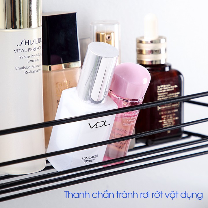 Kệ để đồ phòng tắm dán tường kim loại chắc chắn cao cấp