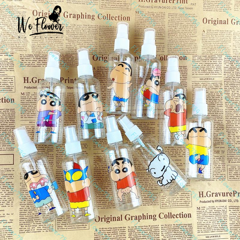 Chai xịt chiết bằng nhựa trong suốt họa tiết hoạt hình đáng yêu 100ml