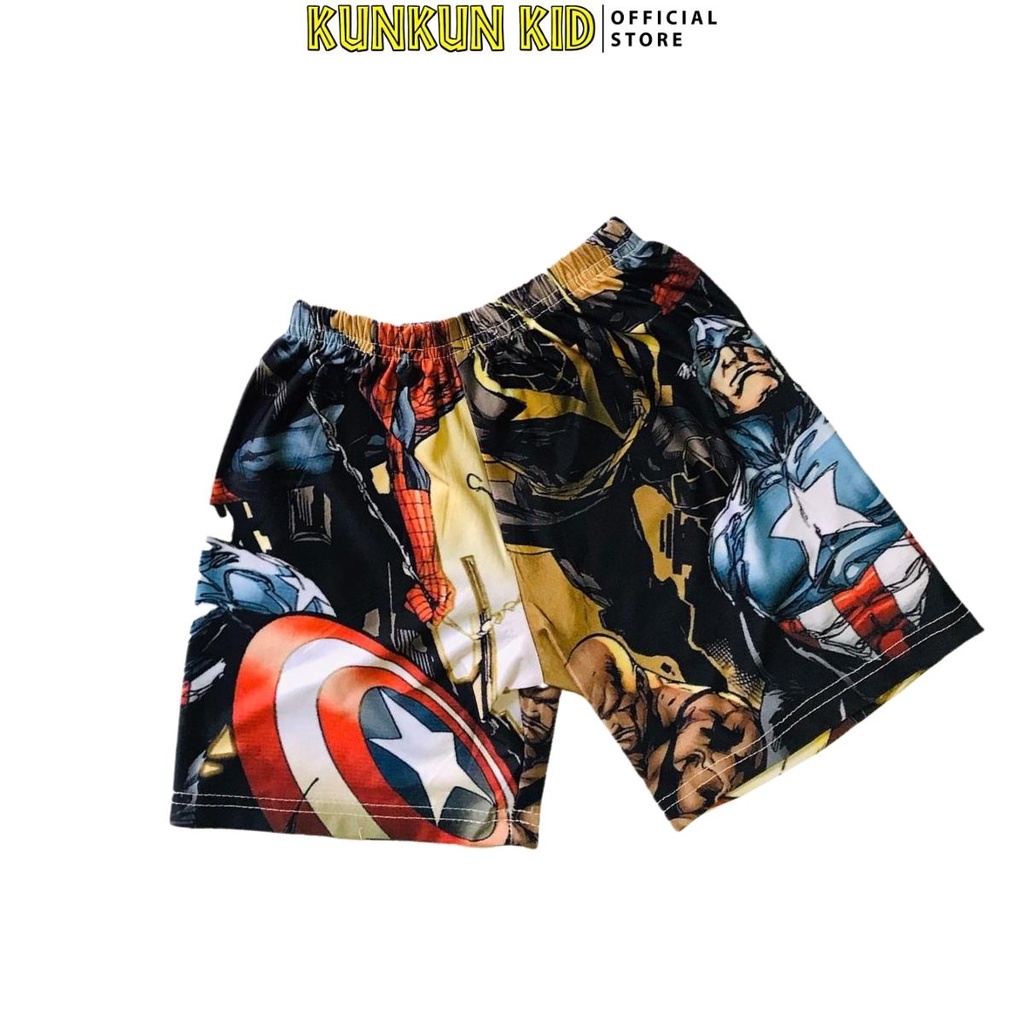 Quần áo trẻ em thun lạnh in hình biệt đội siêu anh hùng avengers Kunkun Kid BL125