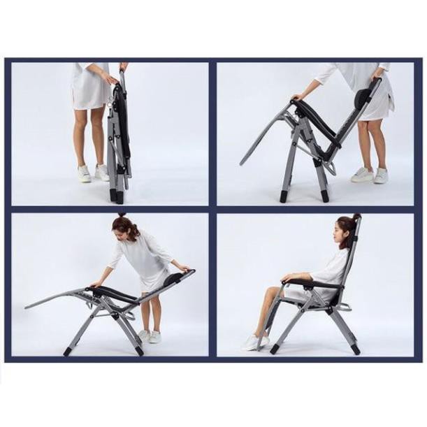 Ghế gấp văn phòng cao cấp [BH 1 NĂM], giường gấp đa năng tiện lợi 3IN1 - [TẶNG] Bịt mắt, khay đựng cốc, gối đầu êm ái | BigBuy360 - bigbuy360.vn