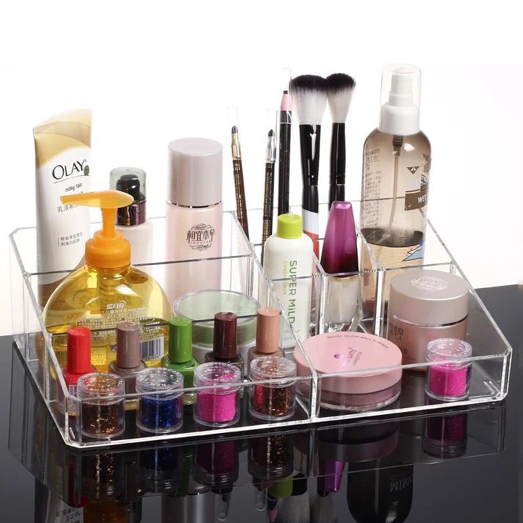 Khay đựng mỹ phẩm mica 3 ngăn kéo