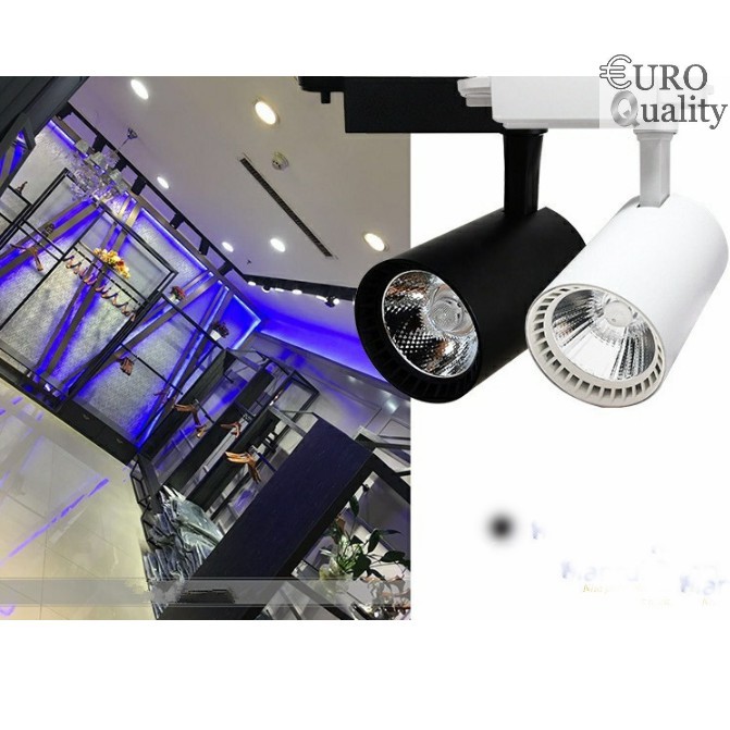 [Euro Quality] Bộ 5 đèn rọi ray trang trí showroom 5W 3000K Warm Light Euro Quality
