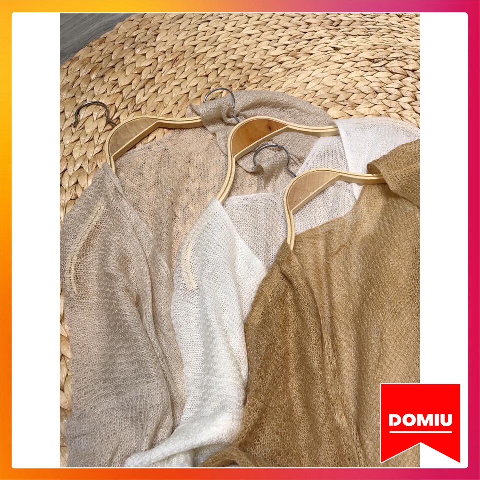 Áo cadigan nữ DOMIU len mỏng phong cách Hàn Quốc KL01 | BigBuy360 - bigbuy360.vn