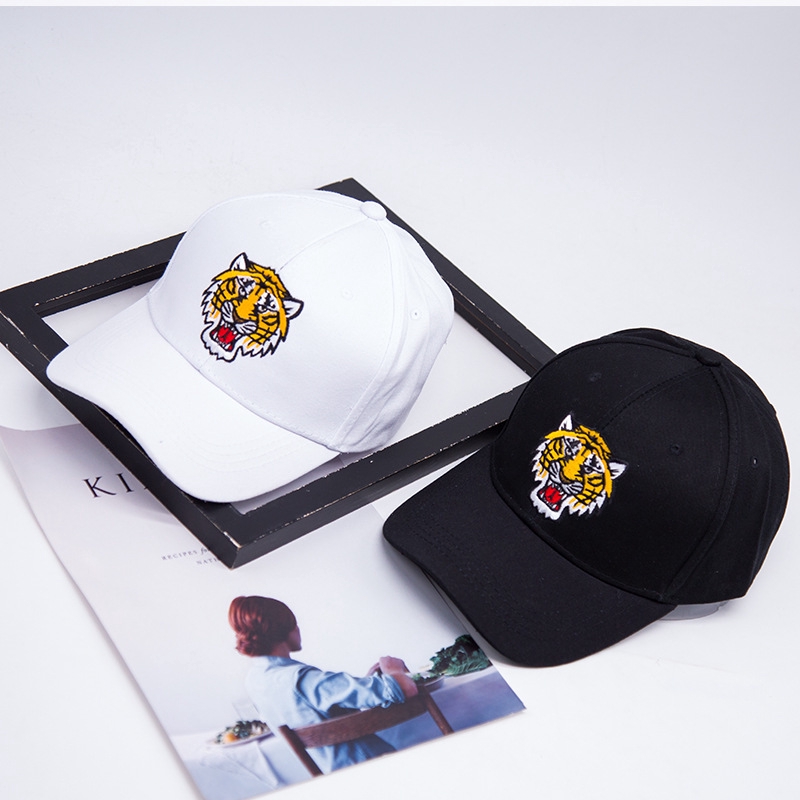 Mũ Lưỡi Trai LINJW Thêu Hình Con Hổ Phong Cách Hàn Quốc Năng Động Dành Cho Cả Nam Và Nữ