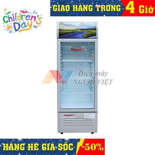 Tủ mát đứng Sanaky VH-408K 1 cánh dàn nhôm