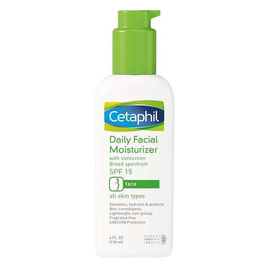 Kem chống nắng dưỡng da cho da mặt Cetaphil Daily Facial Moisturizer SPF15/ PA++ 118ml