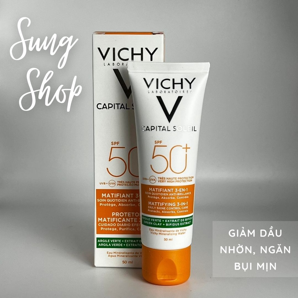 Kem Chống Nắng Vichy cho da dầu vạch xanh