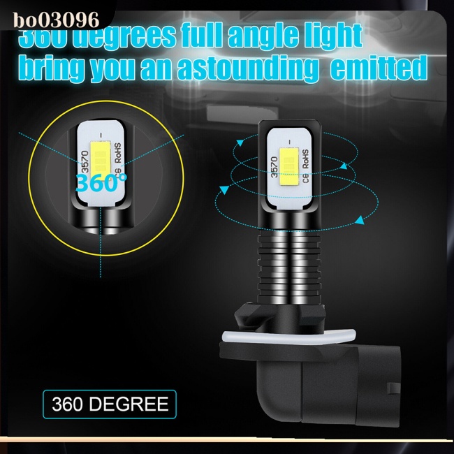 Bộ 2 Đèn Led 881 862 886 889 894 896 898 Xenon 6000k 4000lm Ip67 Chống Thấm Nước Chuyên Dụng Cho Xe Hơi
