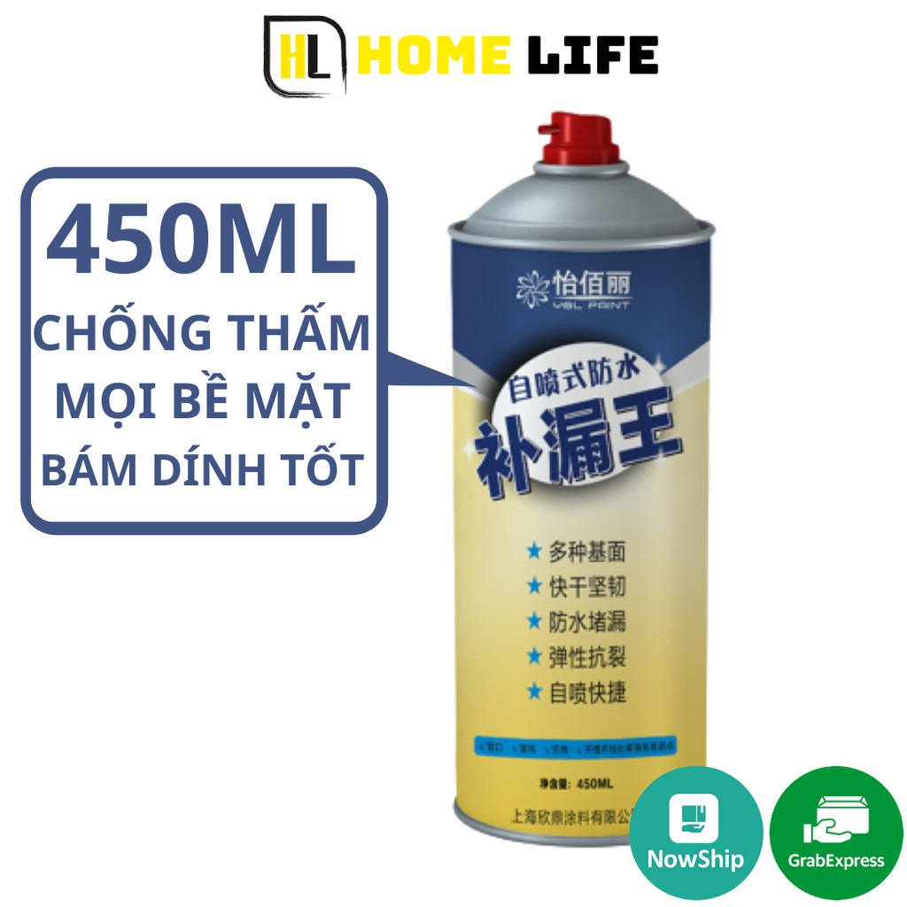 Bình Xịt Chống Thấm Chống Dột Đa Năng YBL PAINT dùng cho mọi bề mặt