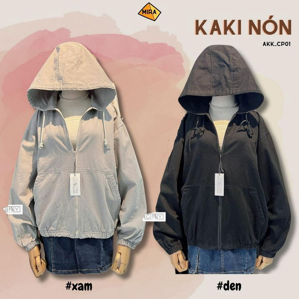 Áo Khoác Kaki Nón Đẹp - Gin clothing