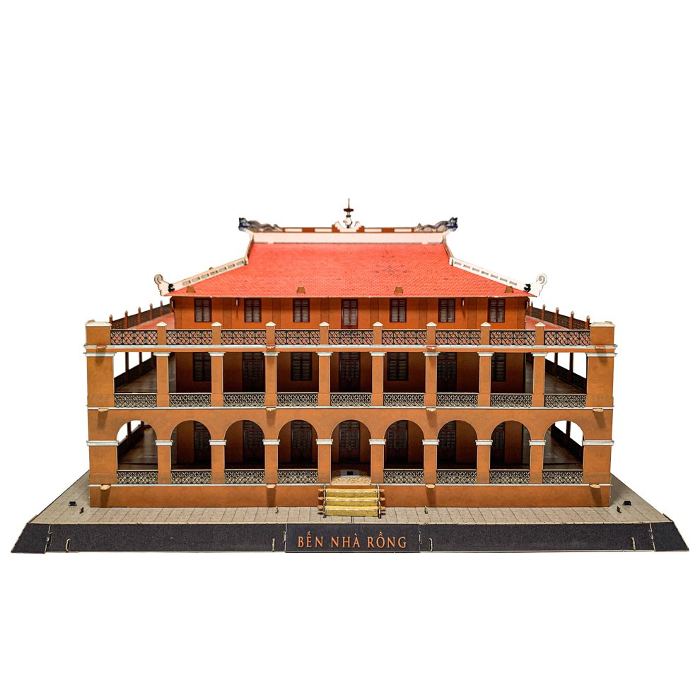 Mô hình giấy 3D Bến Nhà Rồng tự lắp ghép - TAYTA