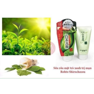 Sữa rửa mặt trà xanh Rohto Shirochasou Nhật Bản