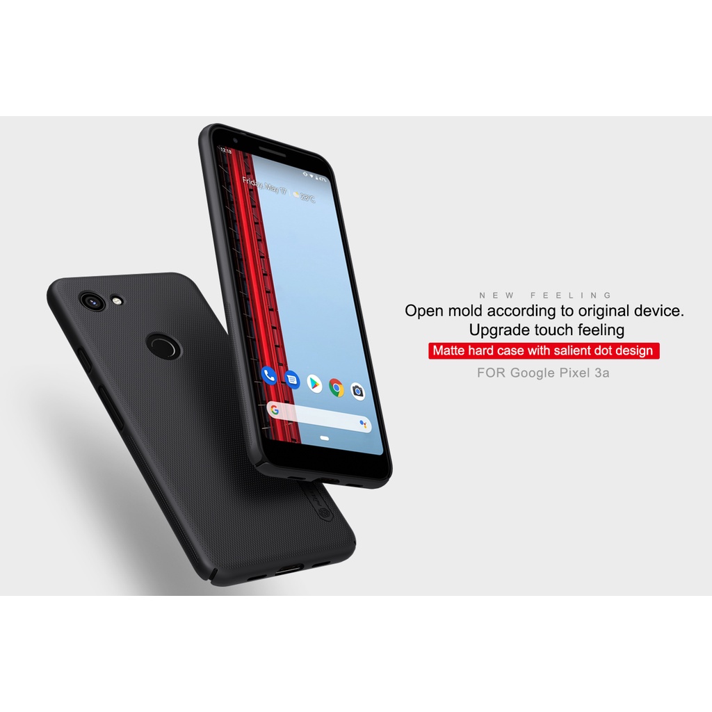 Ốp lưng Nillkin sần ( Super Prosted Shield ) dành cho Google Pixel 3a - hàng chính hãng