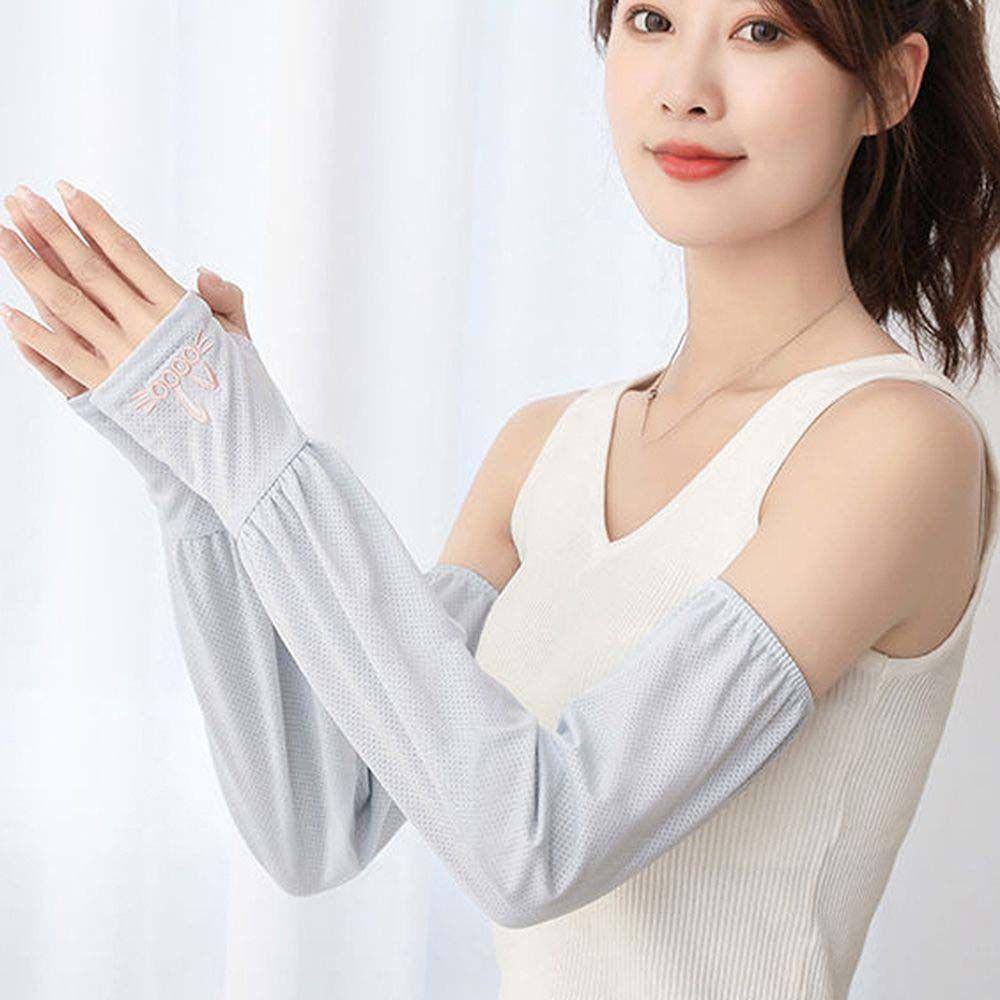 VANES1 Găng Tay Lái Xe Hở Ngón Mềm Mại Giữ Ấm Hình Thỏ Đơn Giản Cho Nữ
