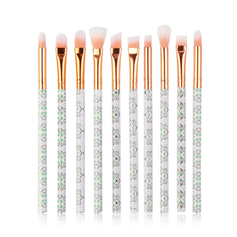 Set 10 cọ đánh mắt chuyên dụng trong trang điểm cao cấp
