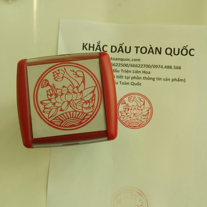 Dấu Triện Liên Hoa Liền Mực