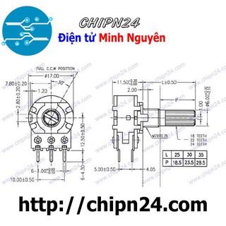 Biến trở Volume Đôi 10K/50K/100K/1K/2K/5K/20K - [Chọn Loại]