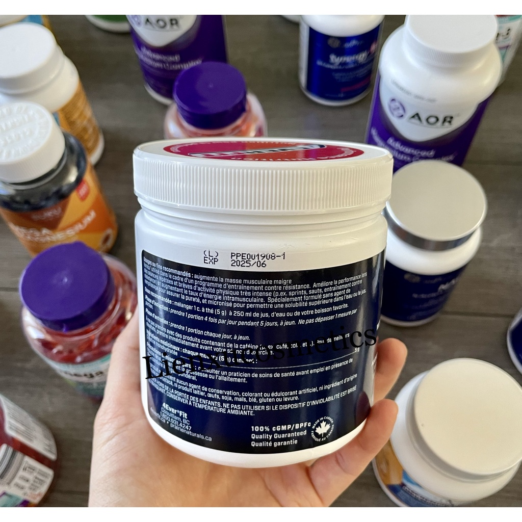 Bột bổ não, tăng cơ 4EverFit Creatine Monohydrate 300g&500g, 60&100 servings, Hsd 2025