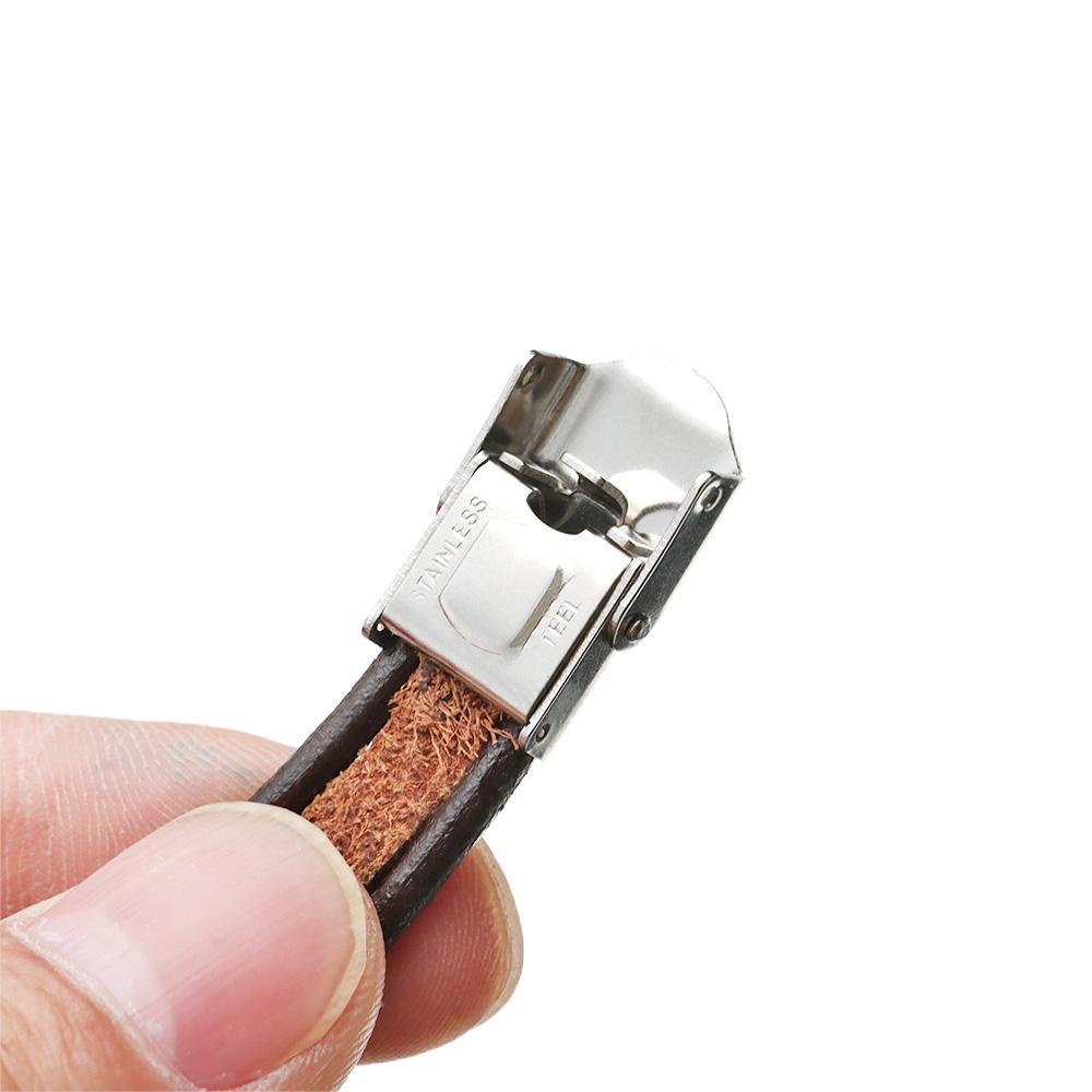 Vòng Tay Da Phối Mặt Hình Rồng Hợp Kim