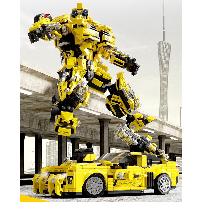 BỘ ĐỒ CHƠI XẾP HÌNH ROBOT Transformer BUMBLEBEE - Lắp Ráp Robot Người Máy Biến Hình