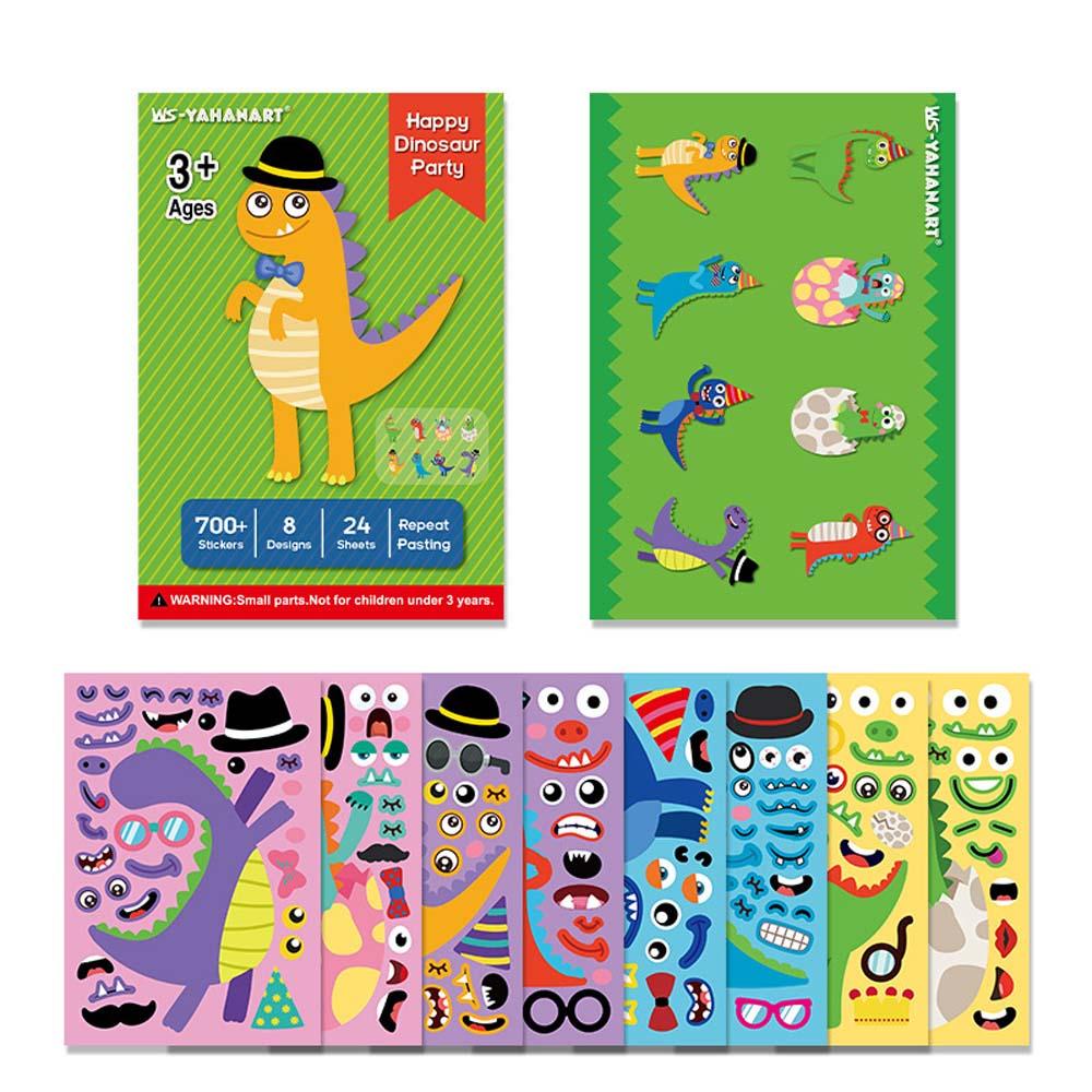 Nhãn Dán Trang Trí Hành Lý / Đồ Chơi Hình Khủng Long Hoạt Hình DIY