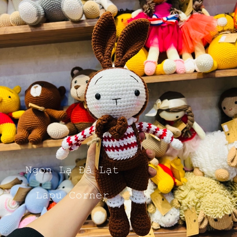 Thỏ len handmade cho bé gái, trai, Đặc Sản Ngon Lạ Đà Lạt