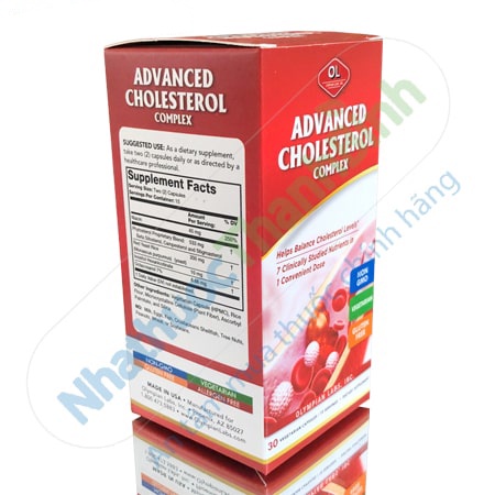Viên Nang Advanced Cholesterol Complex Giảm Mỡ Máu Hộp 30 Viên - NT104