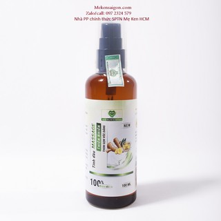 TINH DẦU MASSAGE THIÊN NHIÊN THON GỌN VÓC DÁNG MẸ KEN-Chai 100ml hủy mỡ bụng eo đùi bắp tay chân