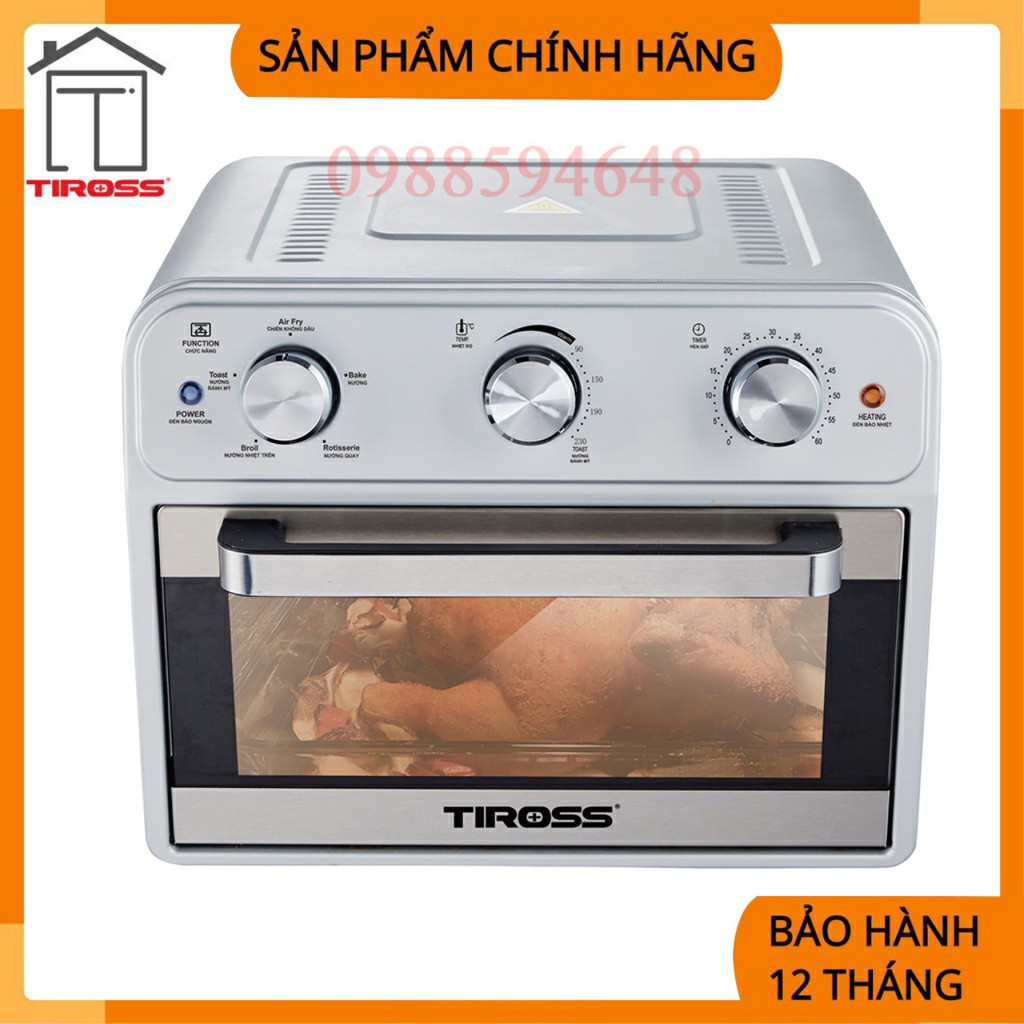 [Tiross - VN] Lò chiên nướng không dầu Tiross TS-9605, BH 12 tháng