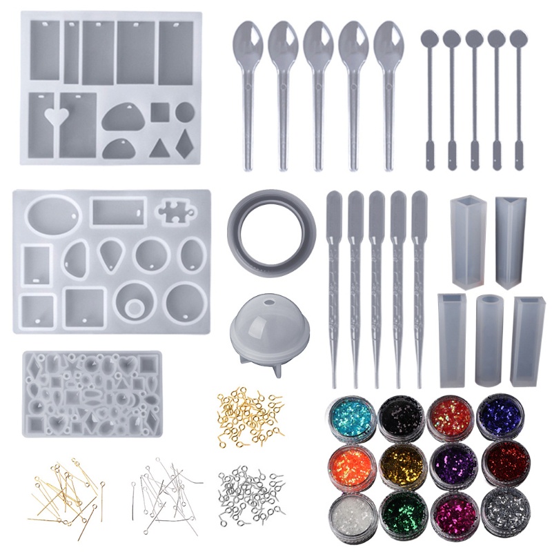 Khuôn Silicone Làm Mặt Vòng cổ Bằng Resin Acrylic Maki