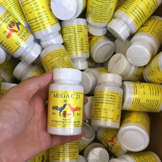 Thuốc nuôi gà đá tăng bo Mega C21, hủ 100 viên, nhập khẩu Thái Lan chính hãng
