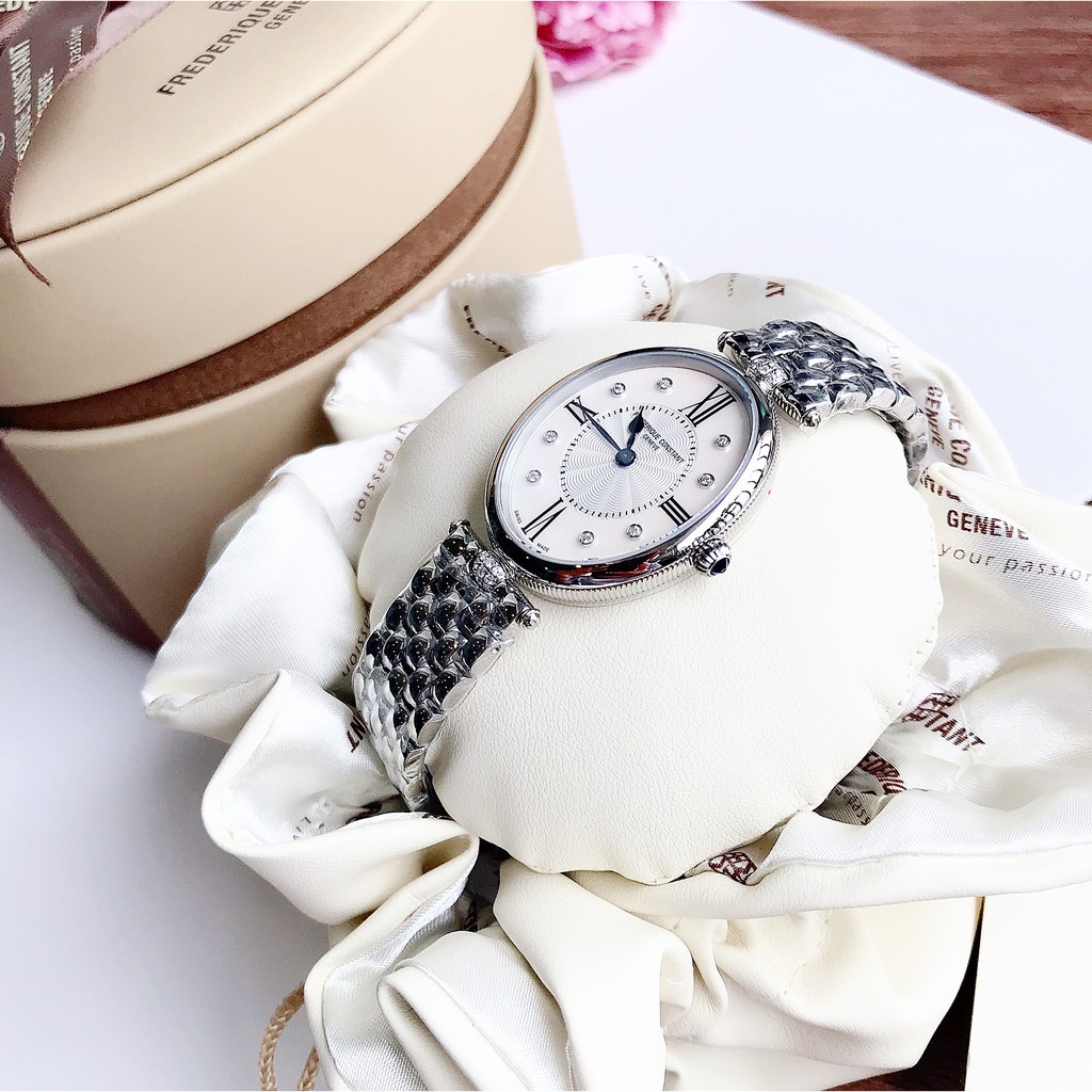Đồng hồ nữ chính hãng Frederique Constant - FC 200MPWD3VD6B - Máy Quartz pin Thụy Sĩ - Mặt kính Sapphire