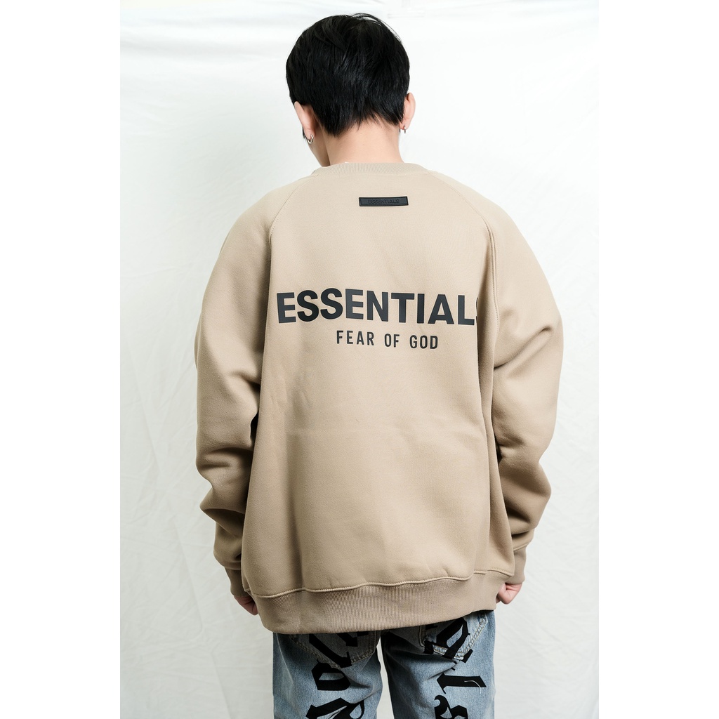 Áo sweater FEAR OF GOD ESSENTIALS SS21 pullover unisex nam nữ chất liệu nỉ bông form rộng | BigBuy360 - bigbuy360.vn