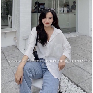 Áo Sơ mi trắng thô dày dặn dáng basic (ảnh thật 100%)
