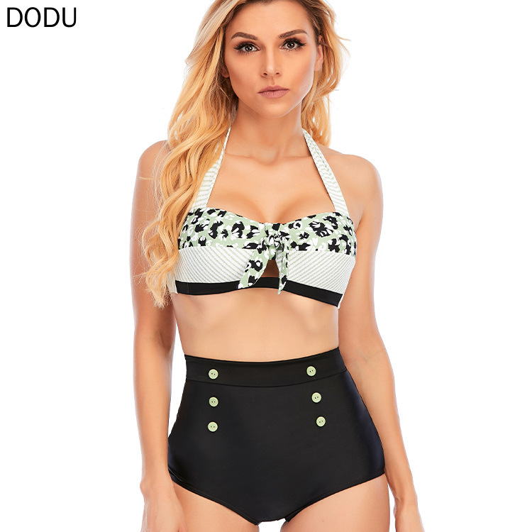 Bộ Đồ Bơi Hai Dây + Quần Lưng Cao Xinh Xắn Dành Cho Nữ | BigBuy360 - bigbuy360.vn