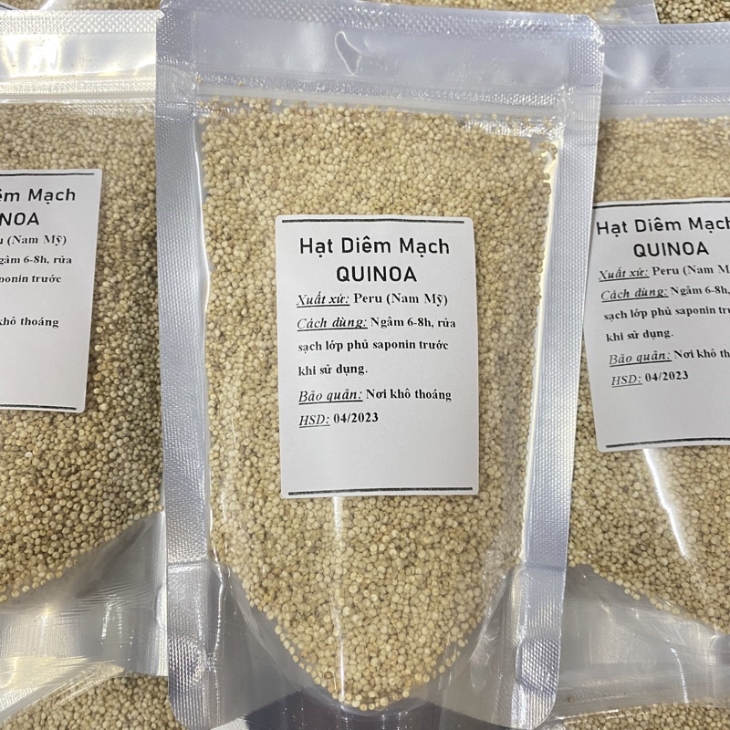 500gr Hạt diêm mạch hữu cơ Quinoa - Diêm mạch trắng PERU