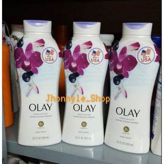 Sữa tắm Olay Fresh Outlast Soothing Orchid & Black Currant 650ml của Mỹ