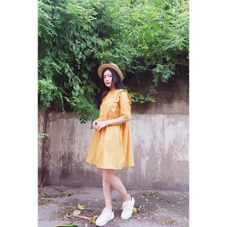🌈🌈🌈 Plain Frilled Babydoll Dress 🌈🌈🌈