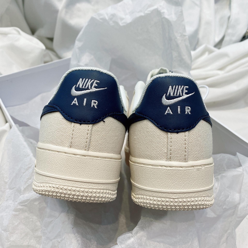 Giày Thể Thao Nam Nữ Kiên Forc Thêu Kem Móc Xanh Than