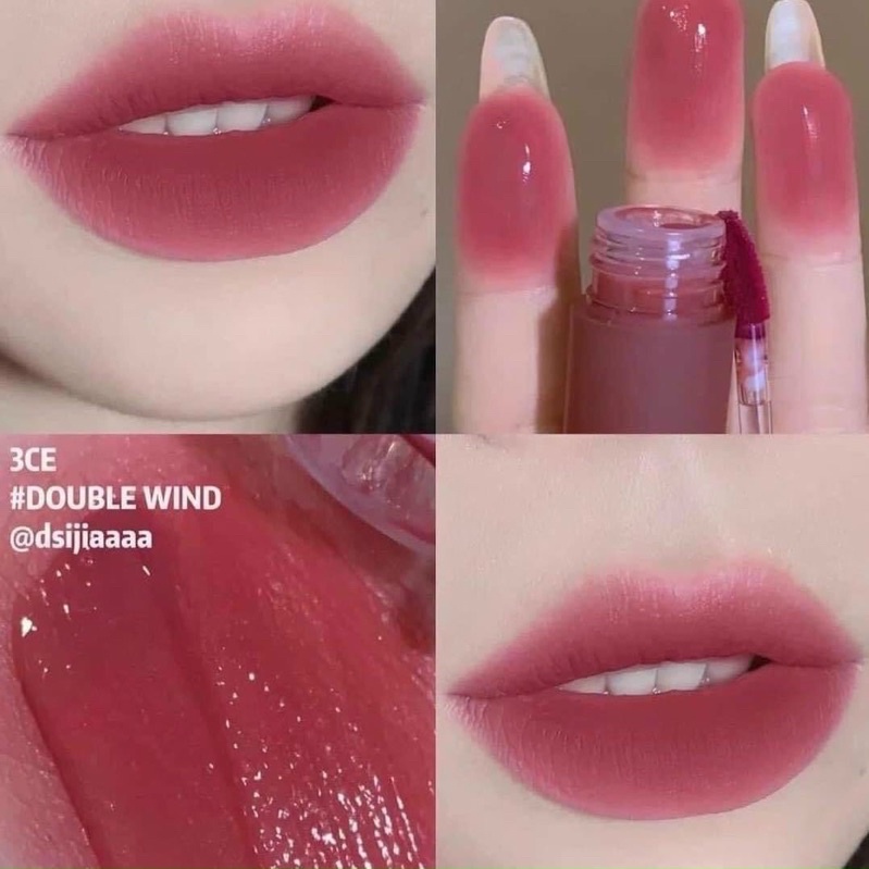 🎀 SON MÔI 3CE BLUR WATER TINT MÀU DOUBLE WIND
