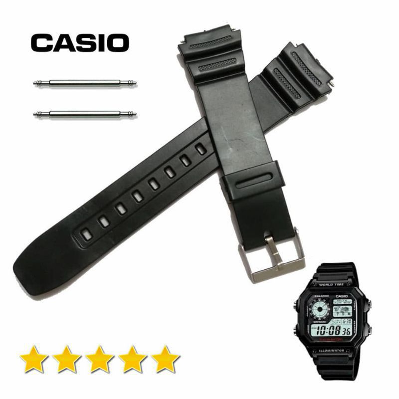 Dây Đeo Thay Thế Cho Đồng Hồ Casio AE-1200 AE-1300 AE1200 AE1300 Kiểu Dáng Đơn Giản Trẻ Trung