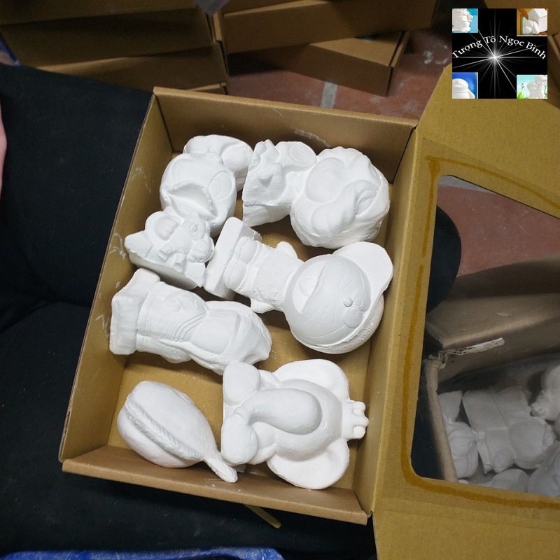 Set Tô Tượng 8 Hình Kèm Màu Và Bút Vẽ Cho Bé Thoả Sức Sáng Tạo