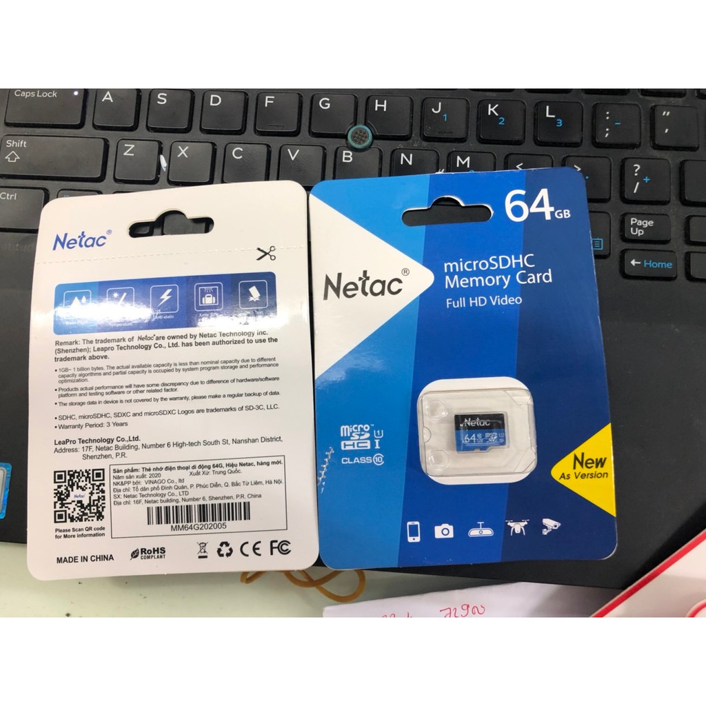 Thẻ nhớ Micro SDHC NETAC 32GB/ 64GB - Bảo Hành Chính Hãng TOTEM/VINAGO 5 Năm- Cam Kết Đúng Chính Hãng