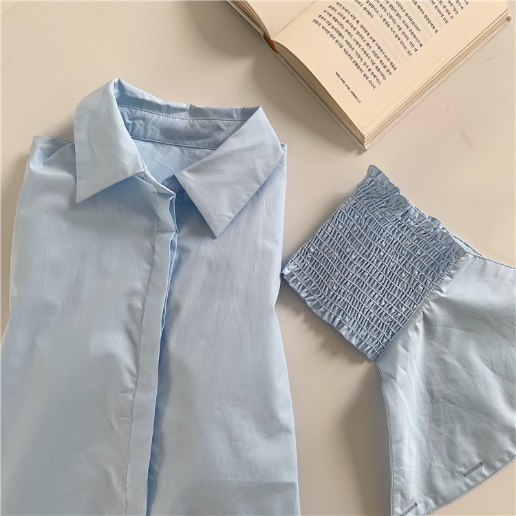 Đầm XIAOZHAINV tay phồng thiết kế lệch tà phong cách Ulzzang Hàn Quốc cho nữ có 3 màu tùy chọn | BigBuy360 - bigbuy360.vn