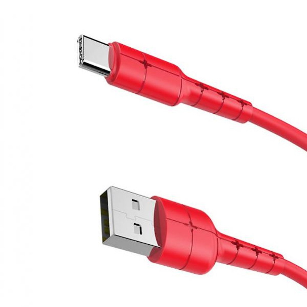 Cáp sạc nhanh 2A Hoco X30 Type-C chất liệu TPE siêu bền tích hợp đèn Led báo sạc dài 1.2M cho Android