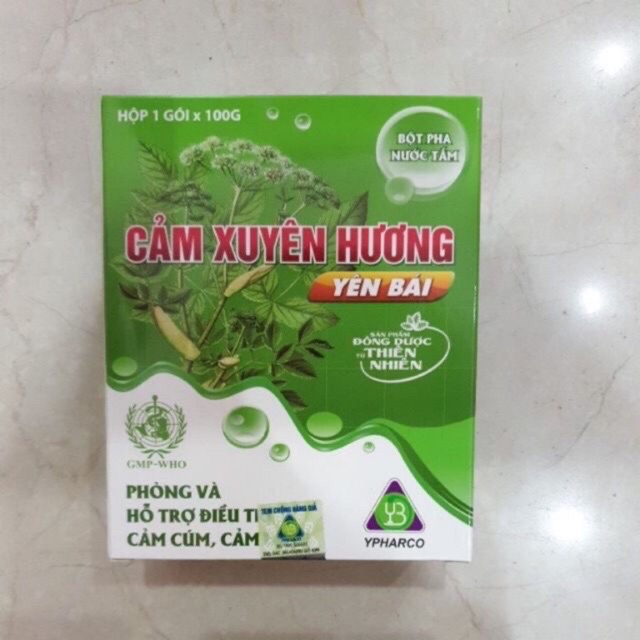 Bột tắm Cảm Xuyên Hương Yên Bái (có tem chống hàng giả)